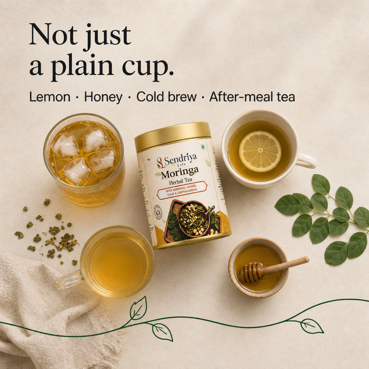 Serving ideas for Moringa Herbal Tea