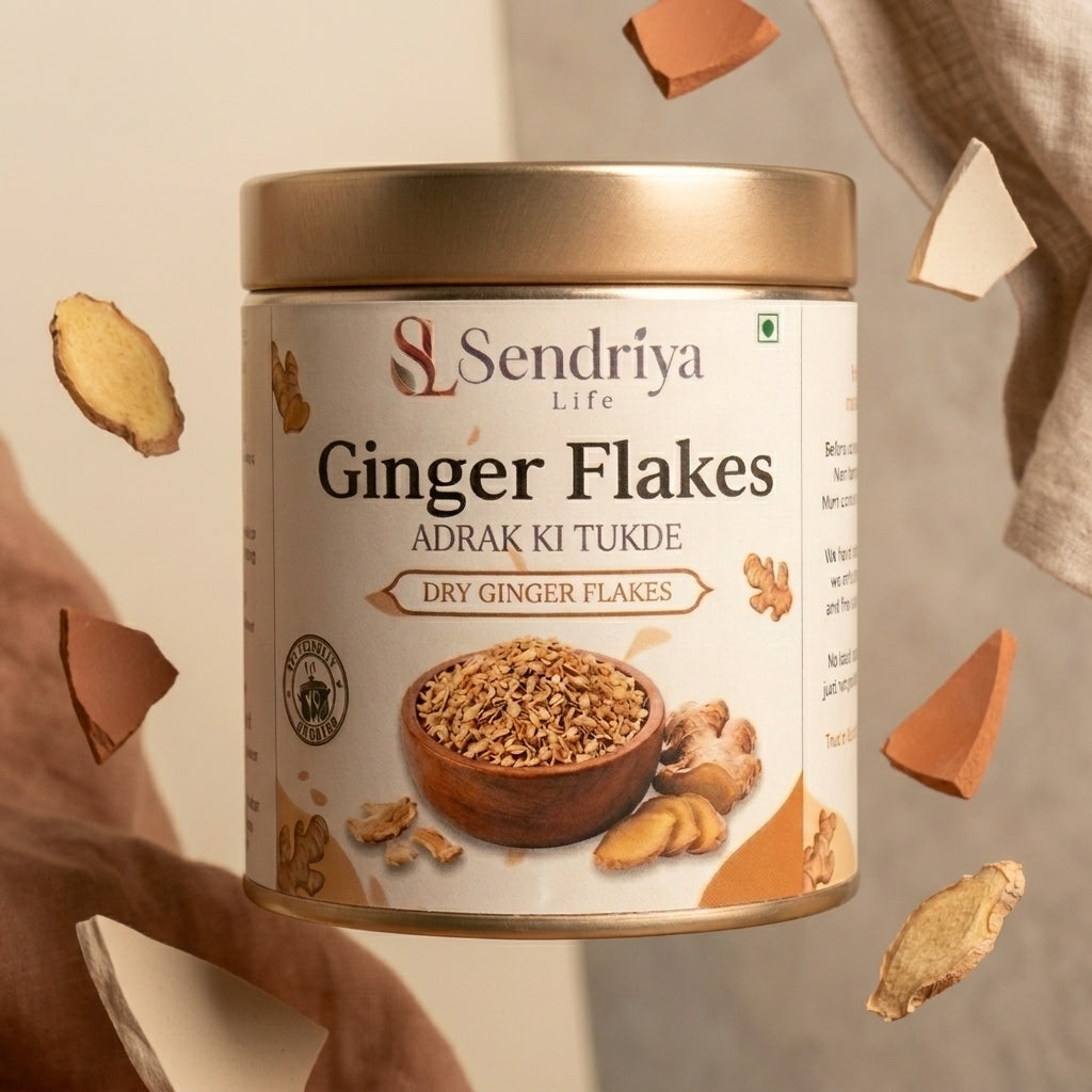 Whole dried ginger slices — Adrak Ki Tukde — Sendriya Life