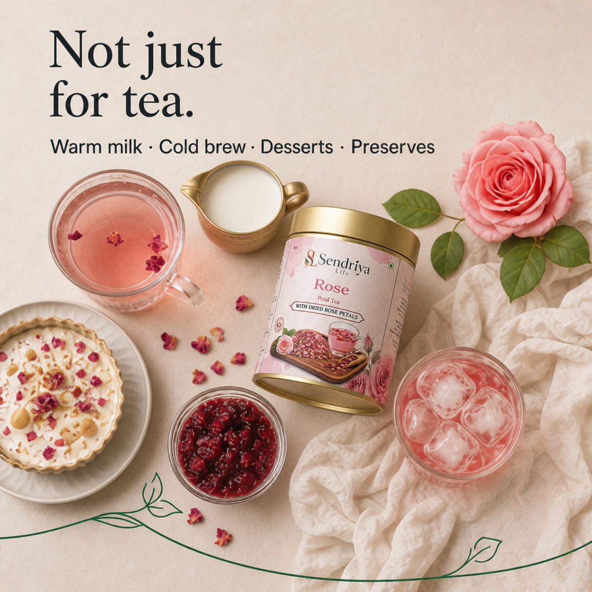 Serving ideas for Rose Petal Tea