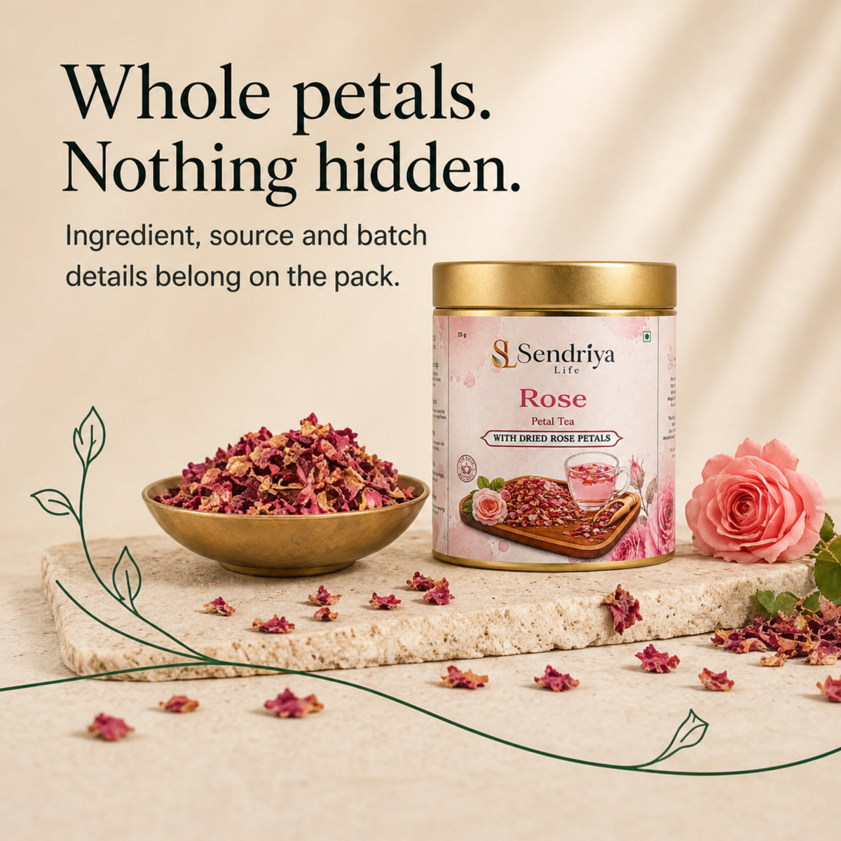 Rose Petal Tea ingredient and product information