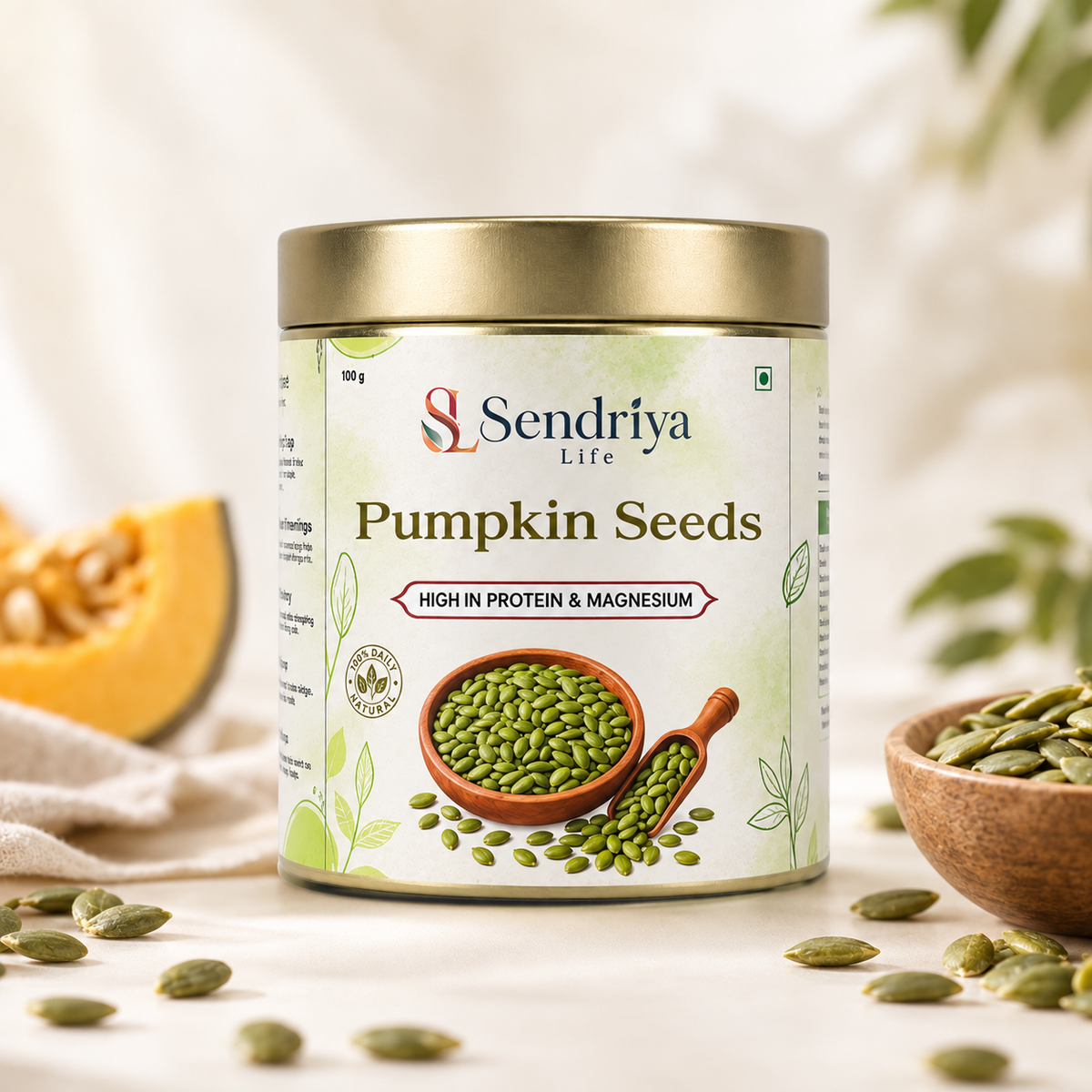 Sendriya Life Pumpkin Seeds tin